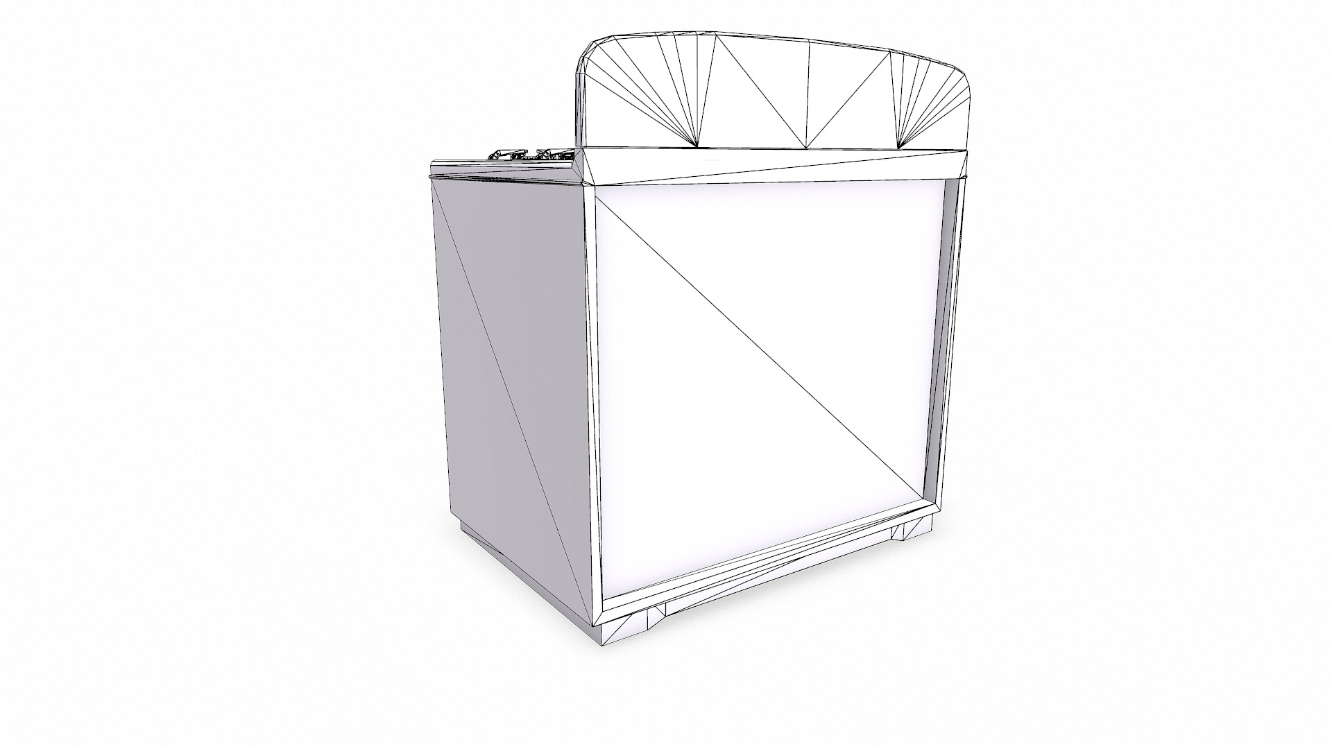 Old Vintage Stove Low-poly PBR Low-poly 3D model_18