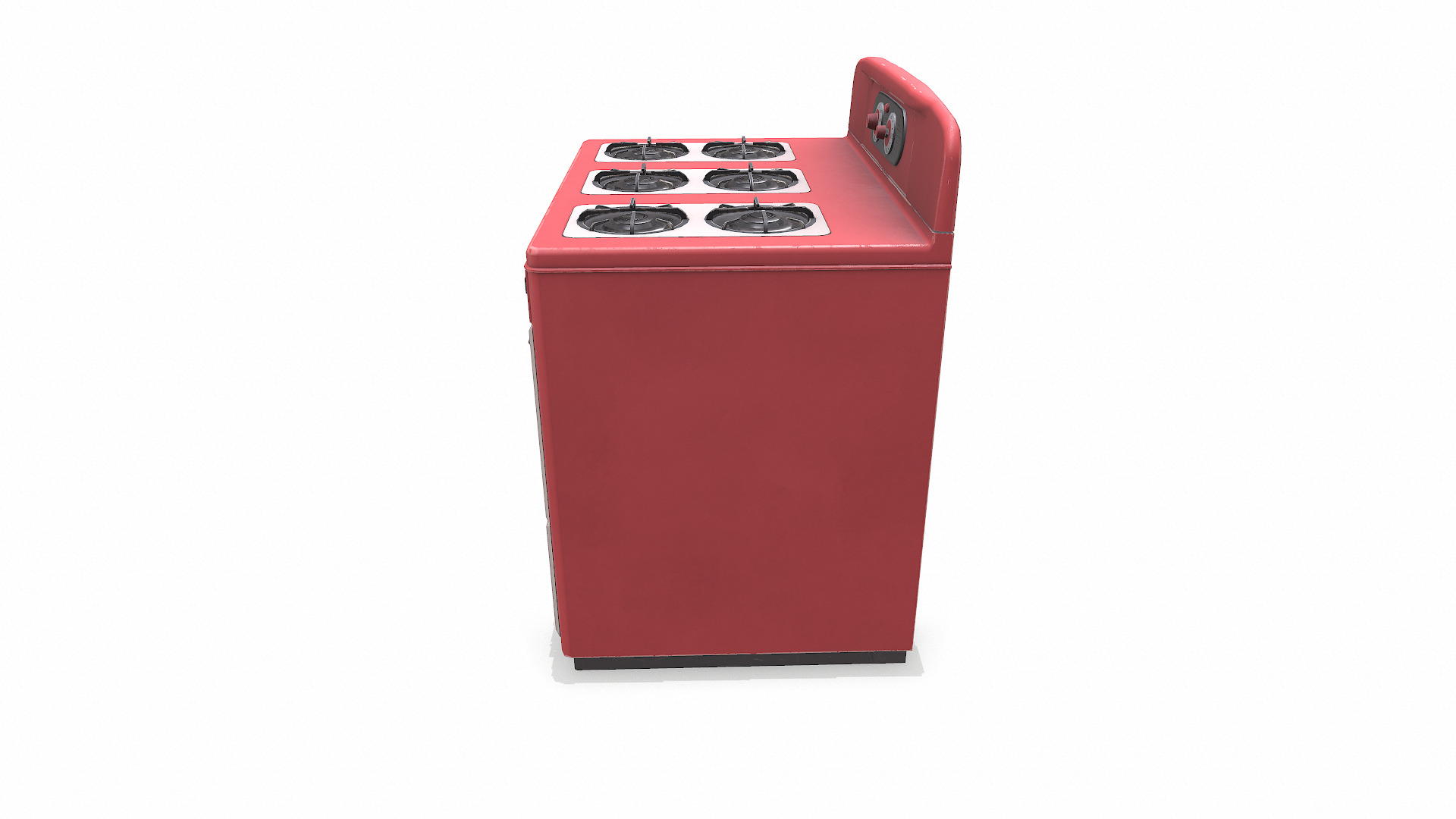 Old Vintage Stove Low-poly PBR Low-poly 3D model_6