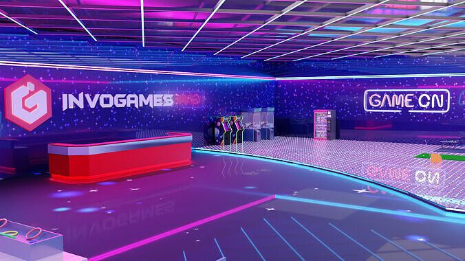 Smash Arcade Asset Pack Interior Low-poly 3D model