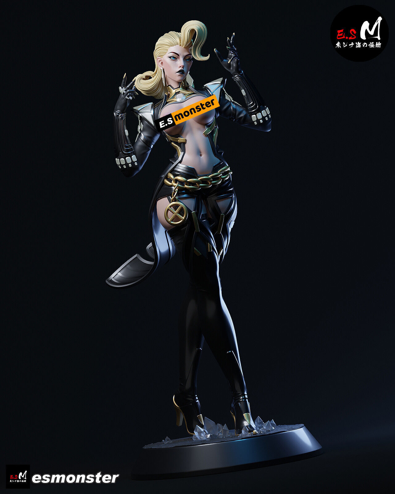 Emma Frost CHARACTER BY ESM 3D print model_39