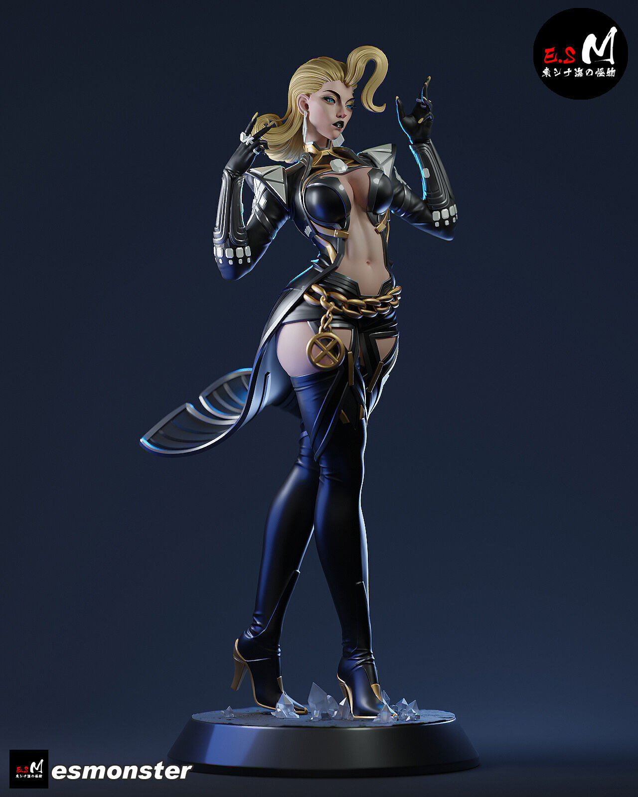 Emma Frost CHARACTER BY ESM 3D print model_12