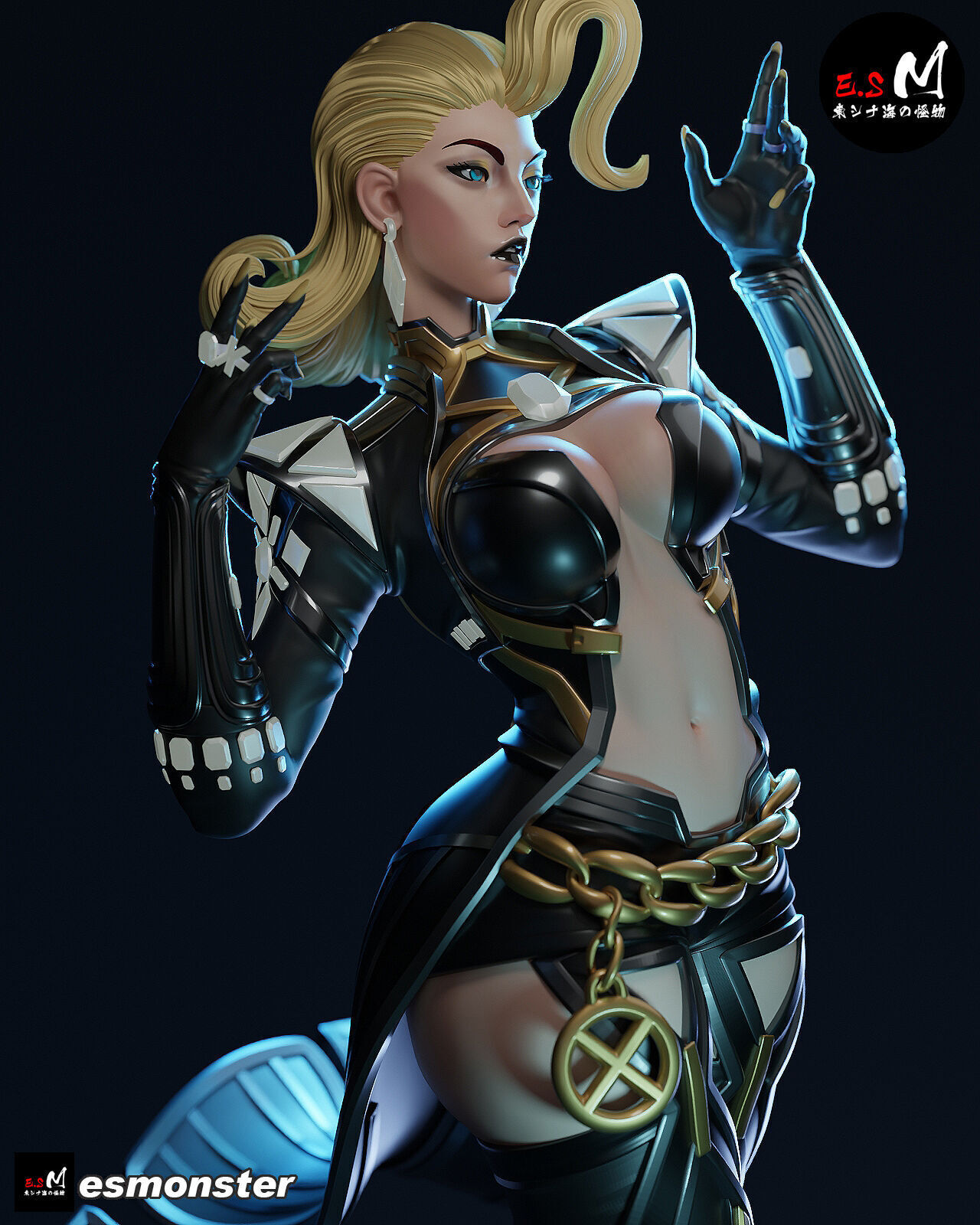 Emma Frost CHARACTER BY ESM 3D print model_35