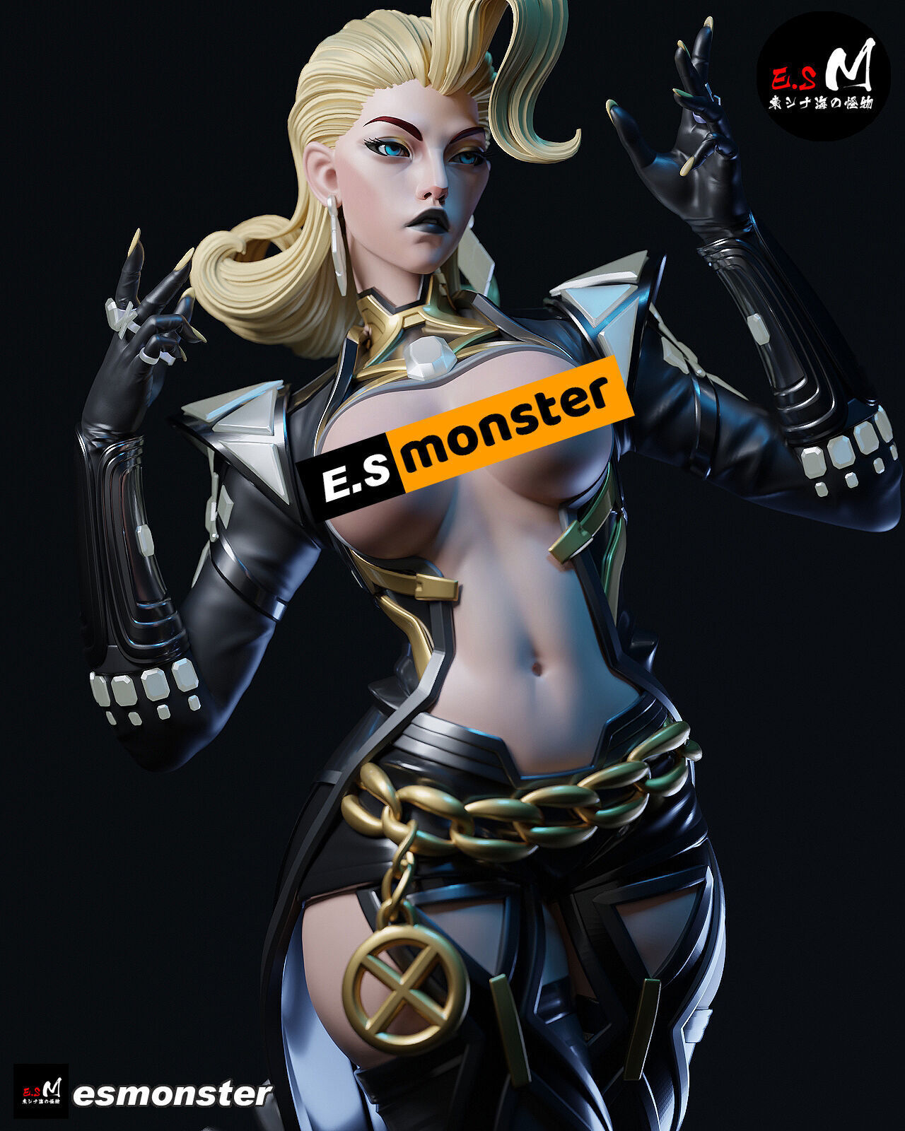 Emma Frost CHARACTER BY ESM 3D print model_38