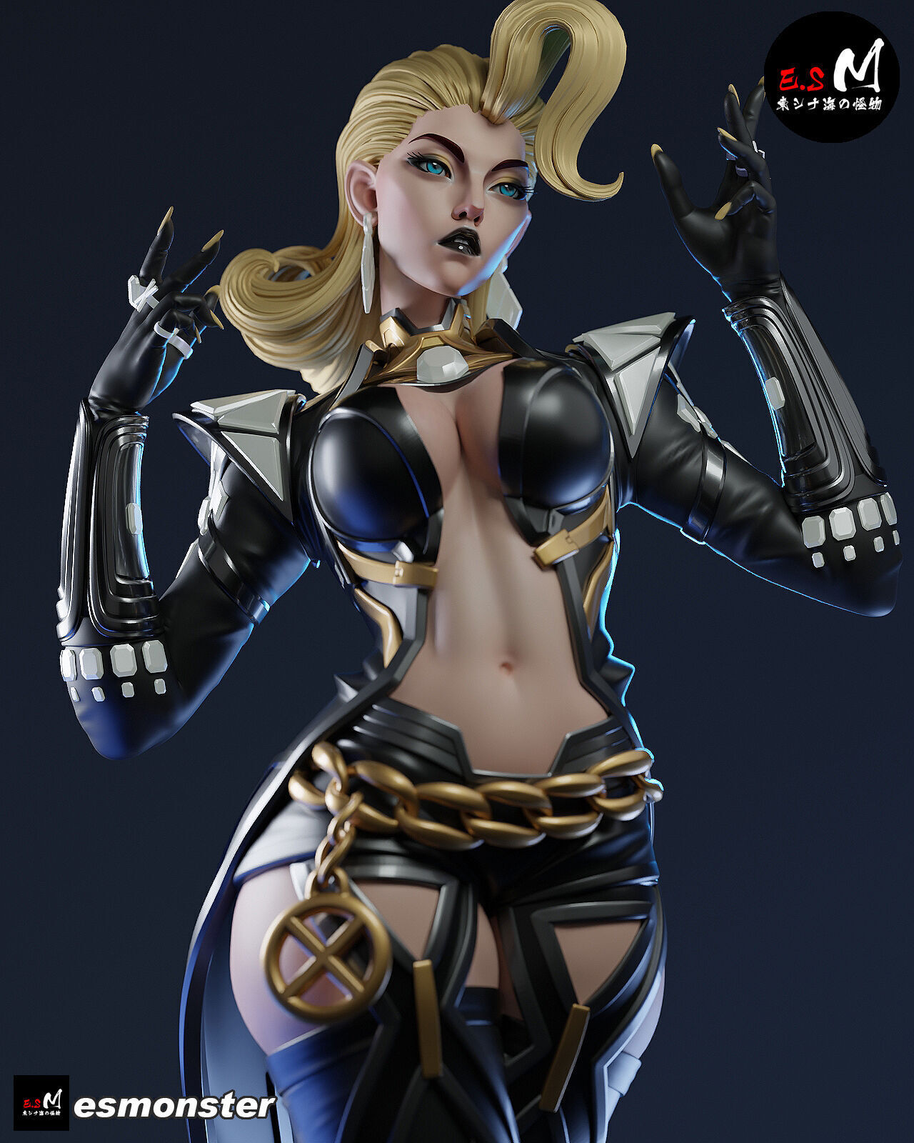 Emma Frost CHARACTER BY ESM 3D print model_17