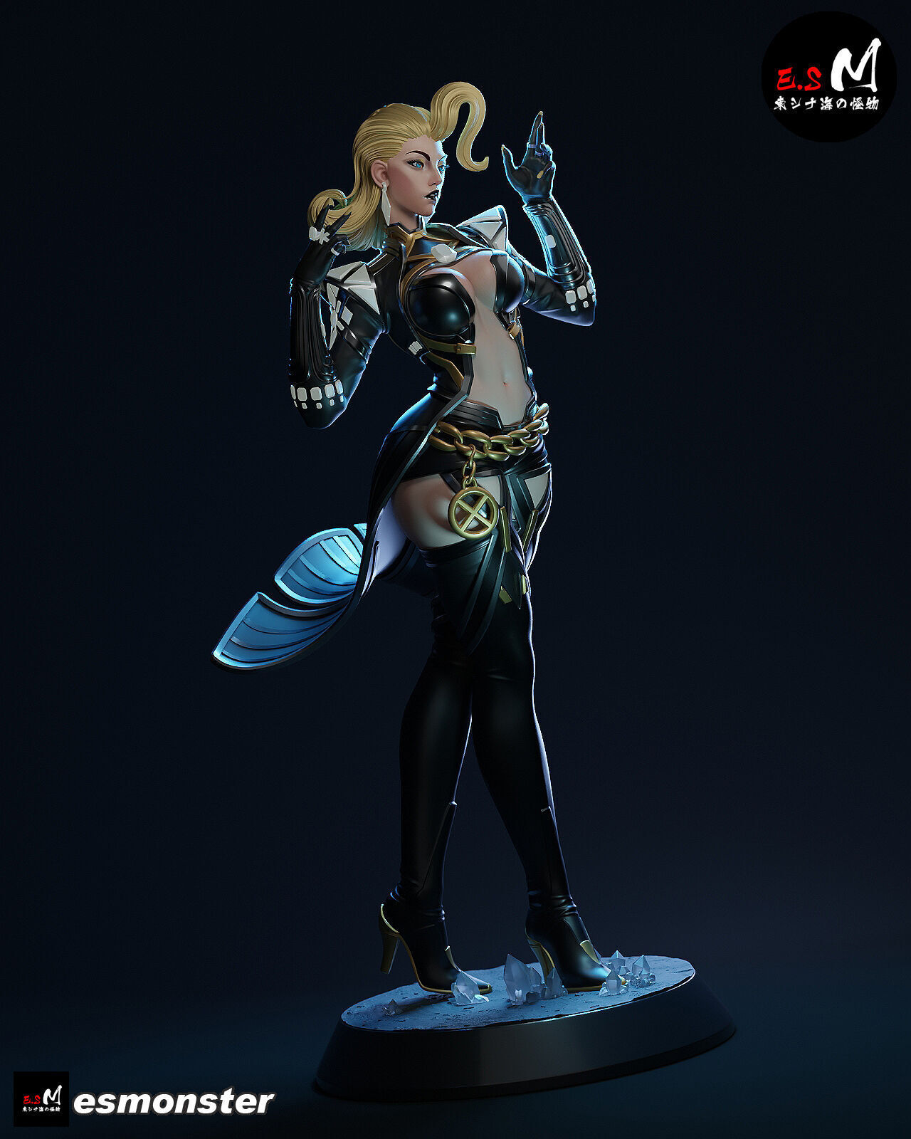 Emma Frost CHARACTER BY ESM 3D print model_34