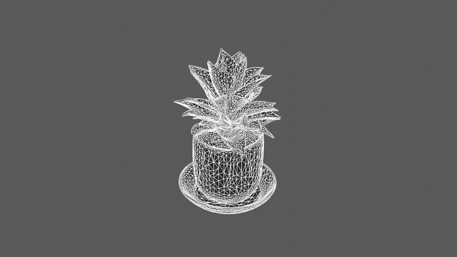 Modern Green Potted Plant 3D Model 3D model_6