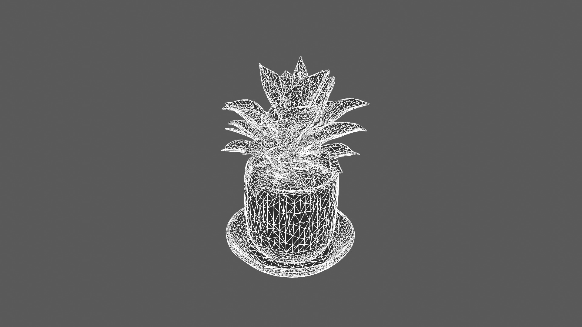 Modern Green Potted Plant 3D Model 3D model_7