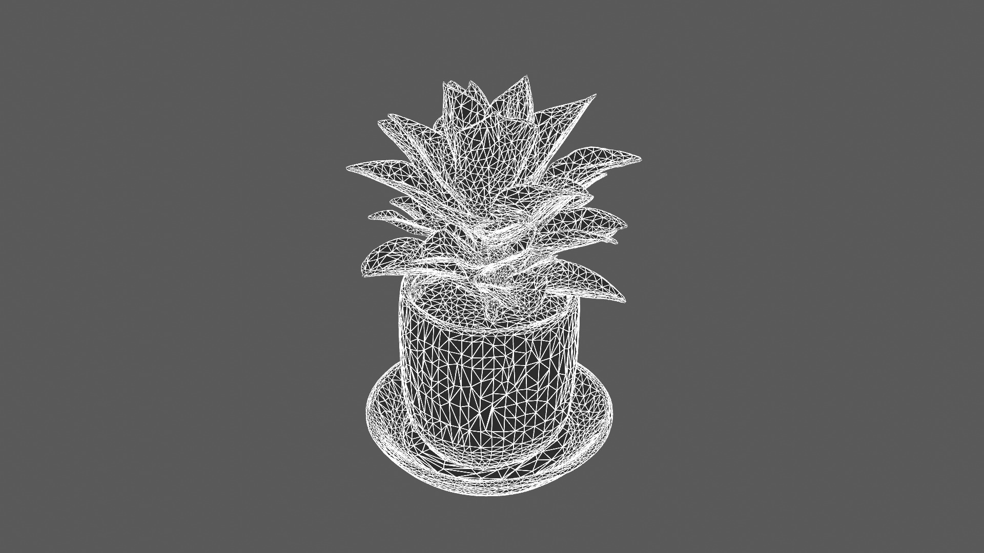 Modern Green Potted Plant 3D Model 3D model_5