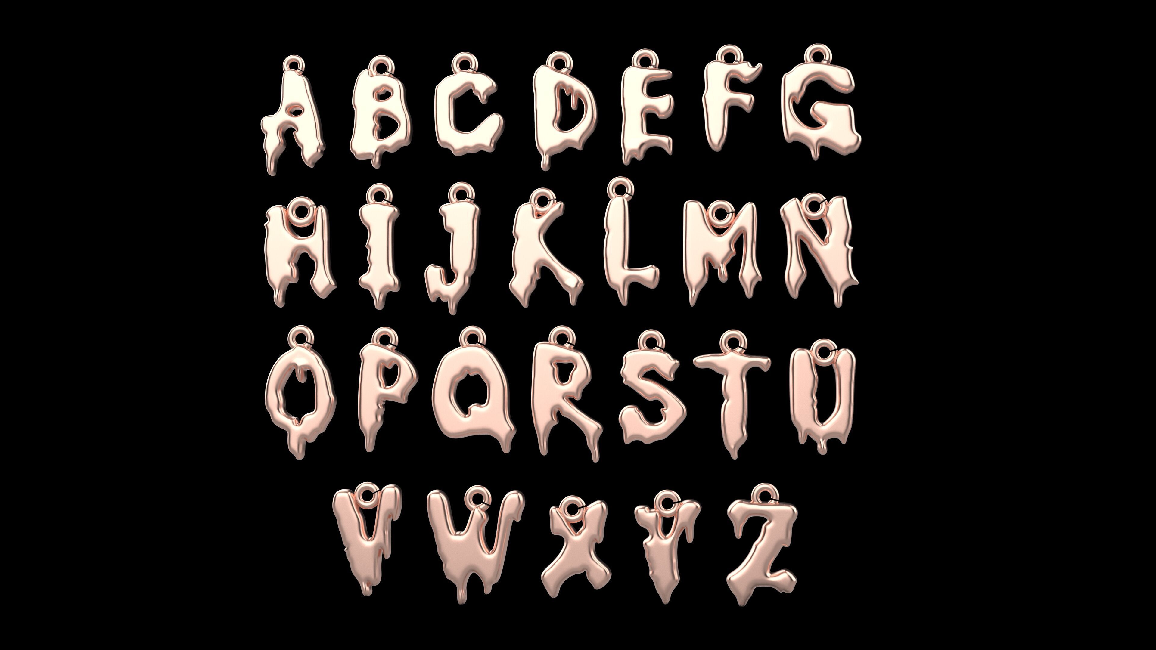 a100-131-pen-alphabet 3D print model_3