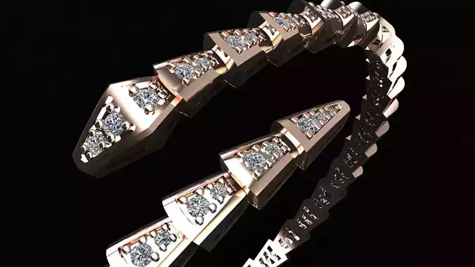  Bvlgari  Serpenti Viper Bracelet  Printing Model 3D print model