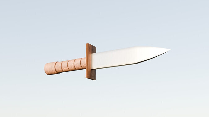 Realistic Bayonet Knife - Low Poly Low-poly 3D model
