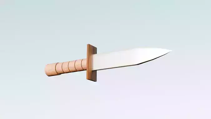 Realistic Bayonet Knife - Low Poly