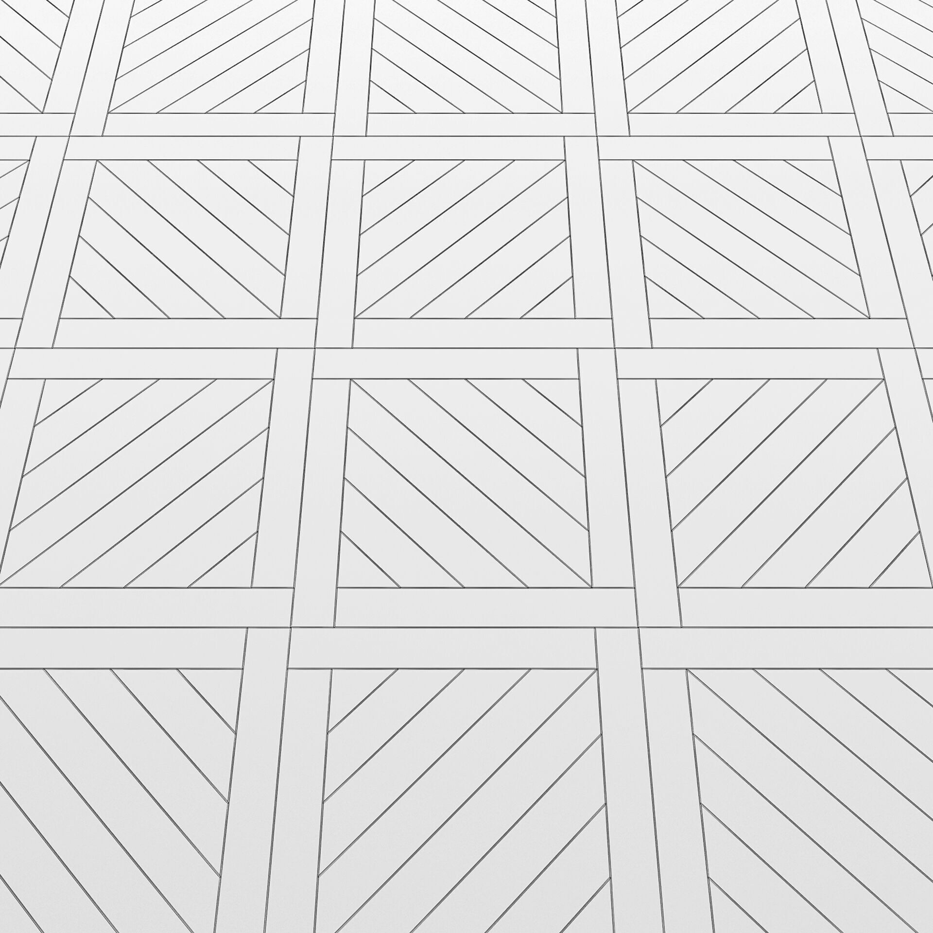 Parquet - Laminate - Wooden floor 4 in 1 Low-poly 3D model_37