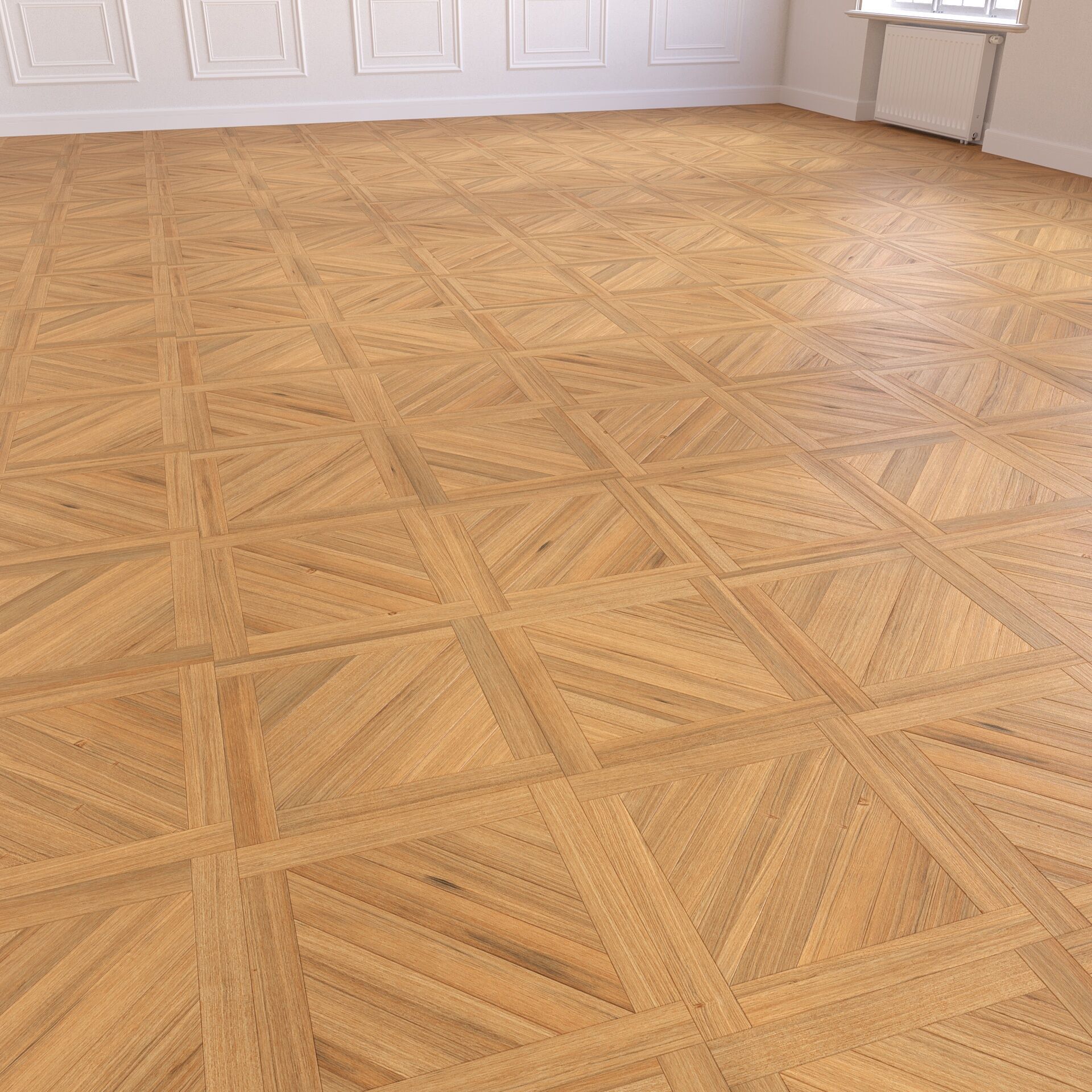 Parquet - Laminate - Wooden floor 4 in 1 Low-poly 3D model_7