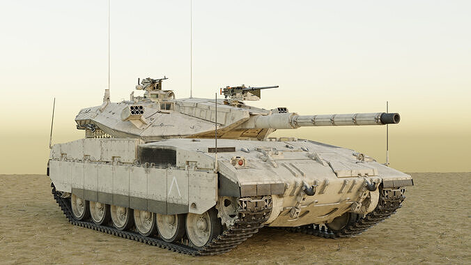 Tank Merkava MK2D 3D Model 3D model