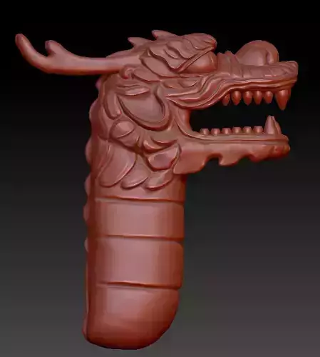 Korean warship Geobukseon Turtle Ship - head 3D print model
