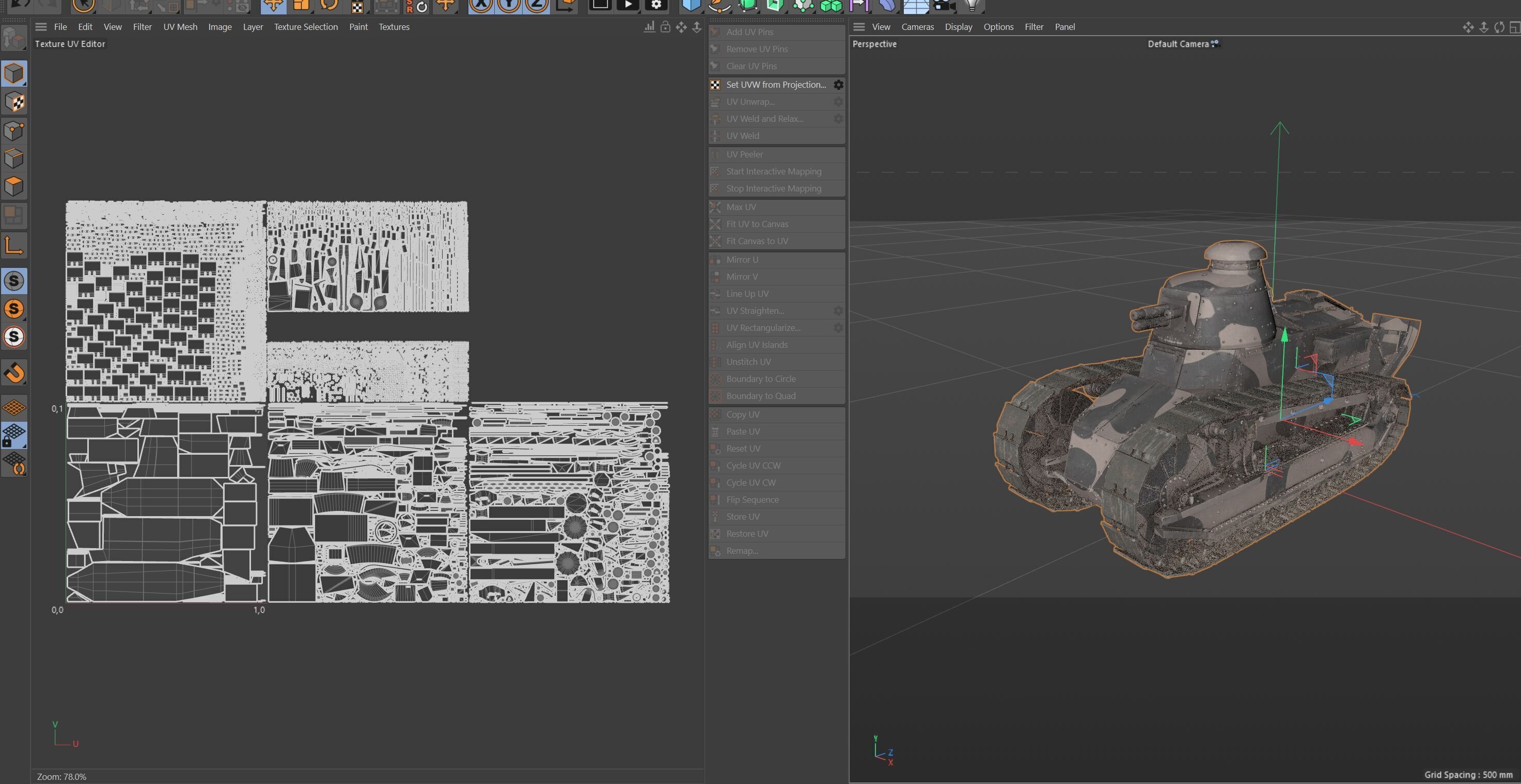 Renault FT17 Light Tank Low-poly 3D model_10