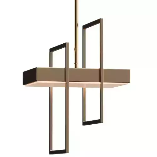 Saedi 1-Light Single Geometric LED Pendant