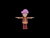 Stylized 3D Female Pirate Character - Cartoon Adventure Girl 3D model_1
