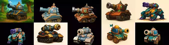 Tank Canon bundle 5 pack 100 glb