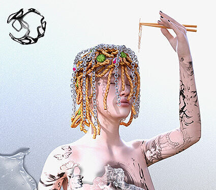 Noodle Chain Accs - Game Ready Low-poly 3D model