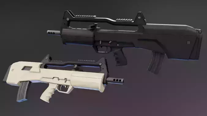 Hezi SM1 Rifle Low-poly 3D model