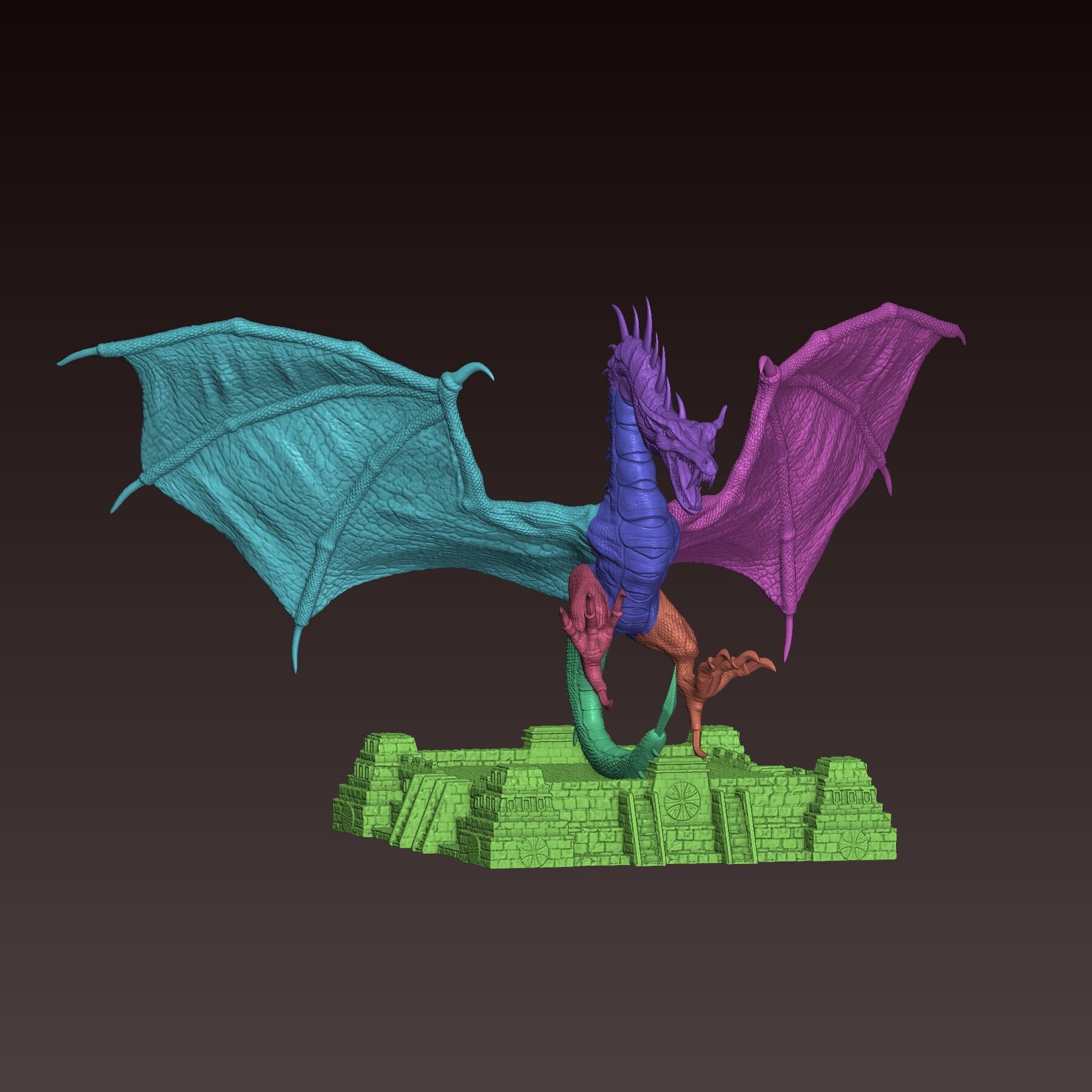 Heroes 3 Wyvern Monarch 3D print model_4
