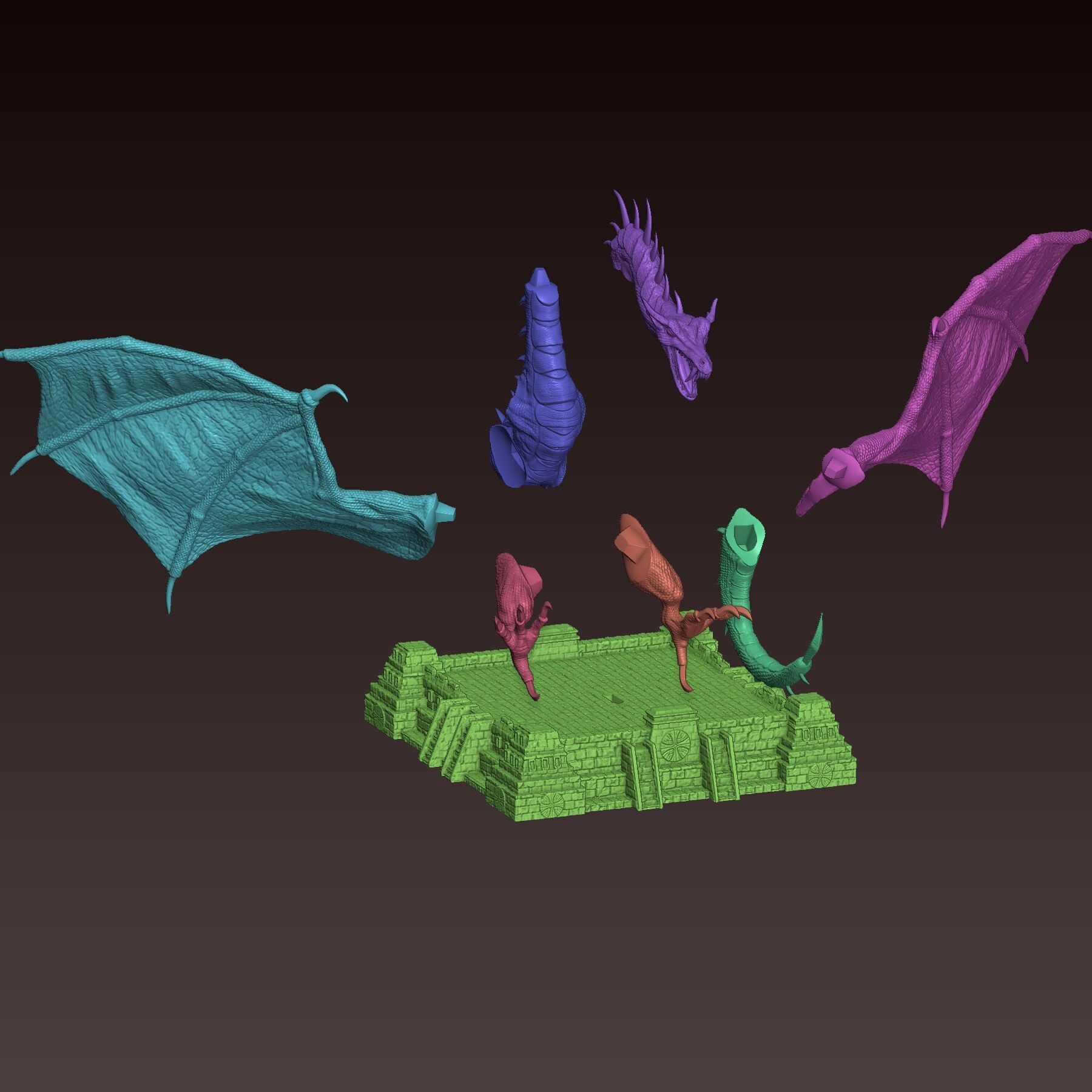 Heroes 3 Wyvern Monarch 3D print model_5