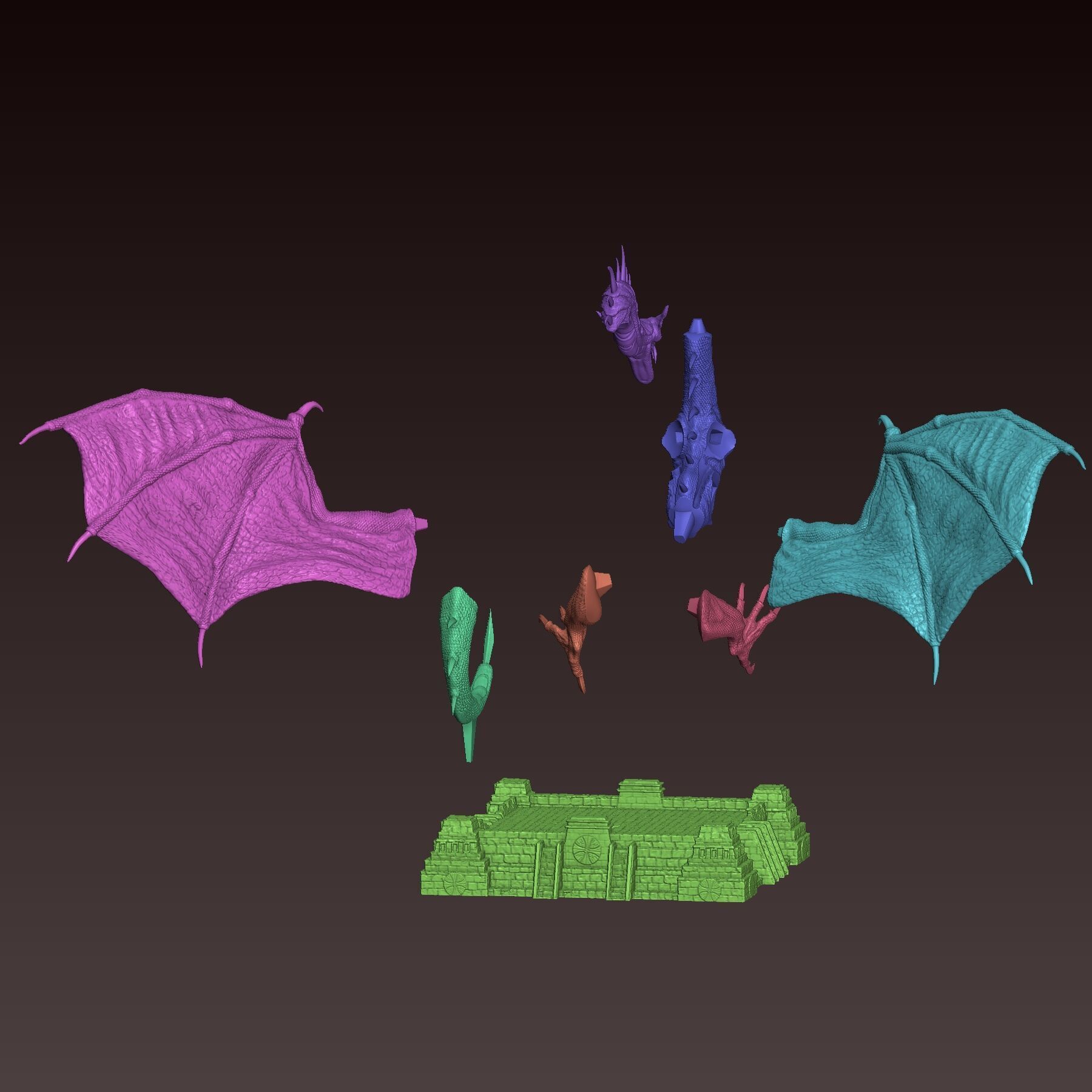 Heroes 3 Wyvern Monarch 3D print model_7