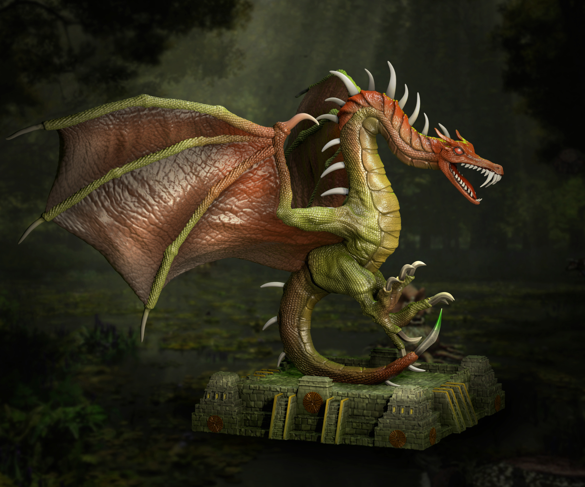 Heroes 3 Wyvern Monarch 3D print model_3