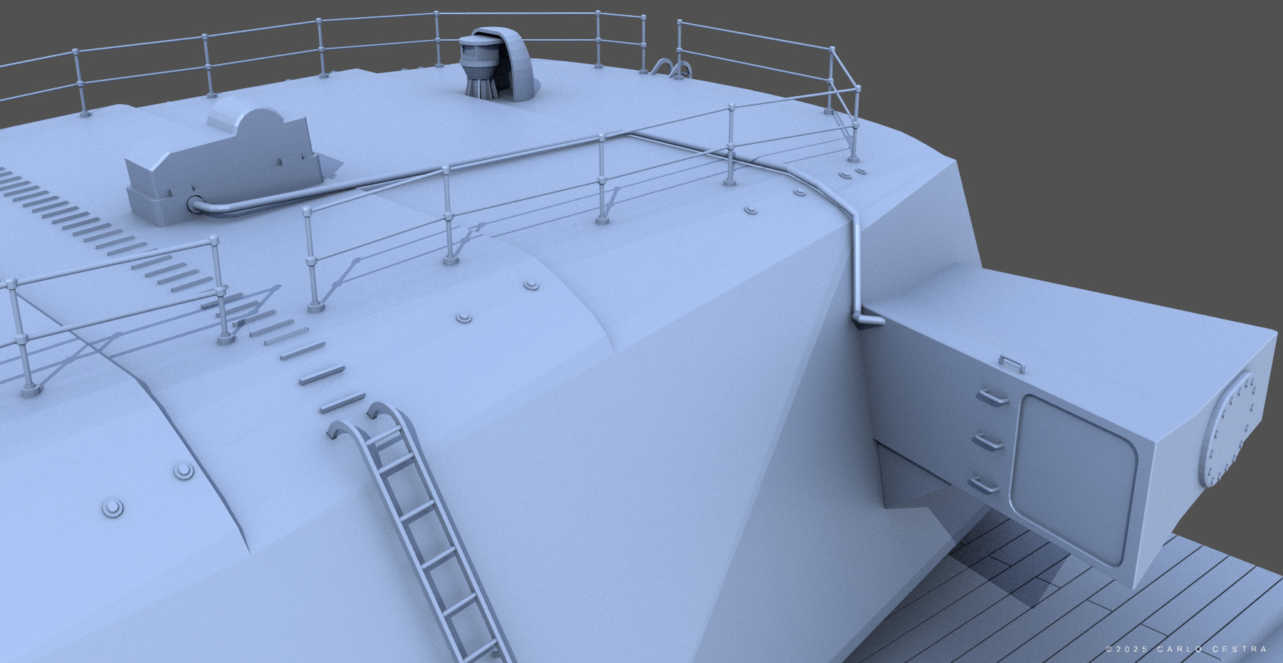 Super Yamato 51cm Twin Turret - 1-72 scale 3D print model_7