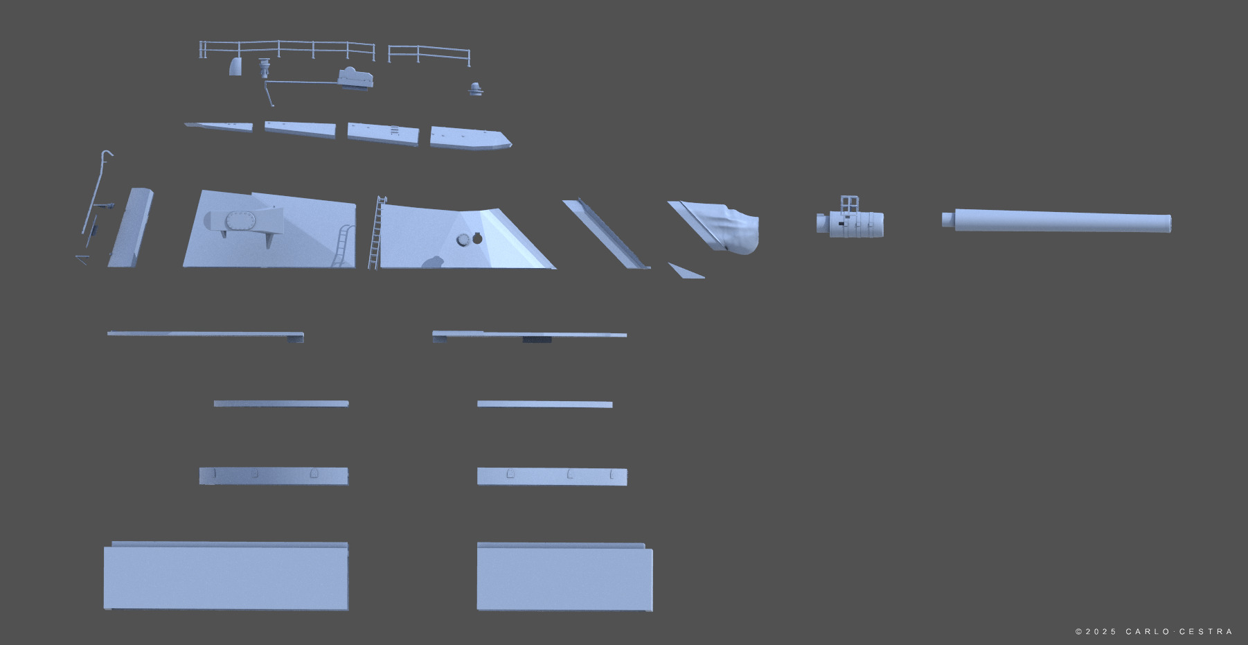 Super Yamato 51cm Twin Turret - 1-72 scale 3D print model_16