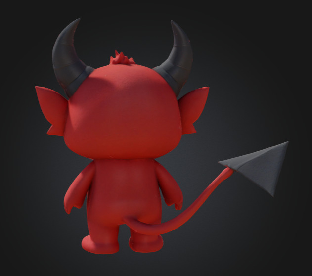 Mini Impish Devil  3D print model_9