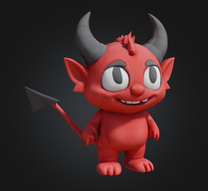 Mini Impish Devil  3D print model_16