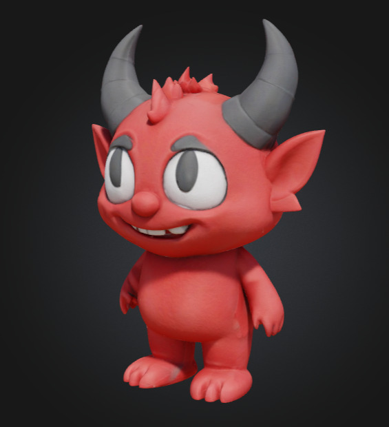 Mini Impish Devil  3D print model_4
