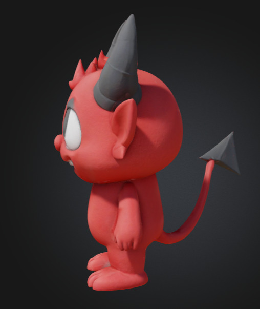 Mini Impish Devil  3D print model_6