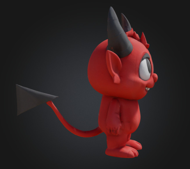 Mini Impish Devil  3D print model_14