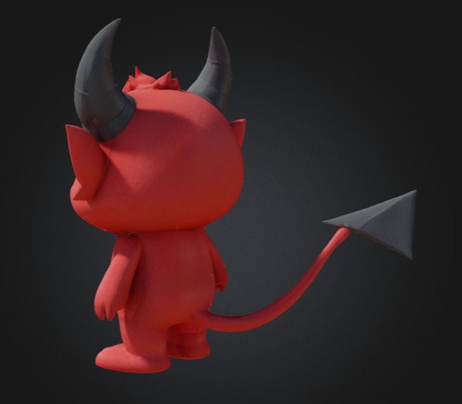Mini Impish Devil  3D print model_8