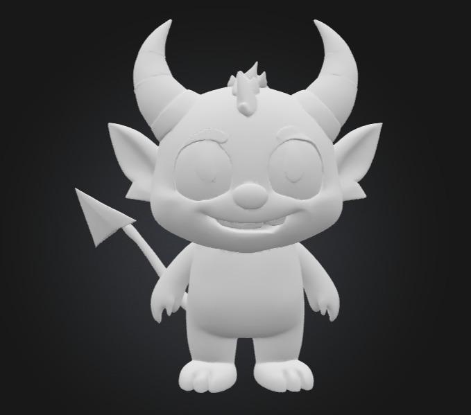 Mini Impish Devil  3D print model_17
