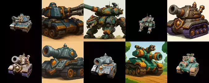 Tank Canon bundle 14 pack 100 glb