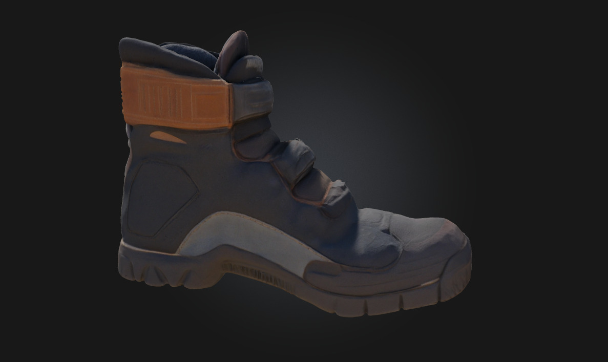 Stealth Boot Tactical Footwear Model for Espionage 3D model_2