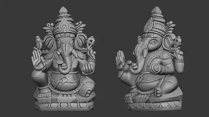 Ganesha Statue 3D Print Scan