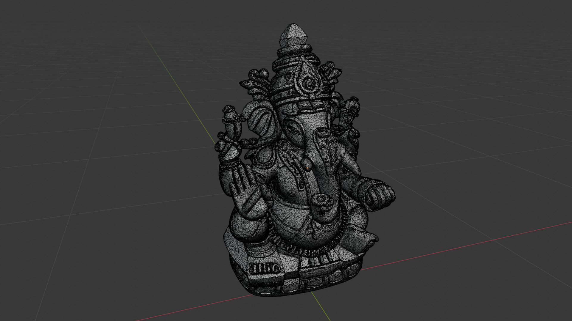 Ganesha Statue 3D Print Scan 3D model_5