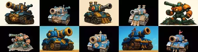 Tank Canon bundle 10 pack 100 glb