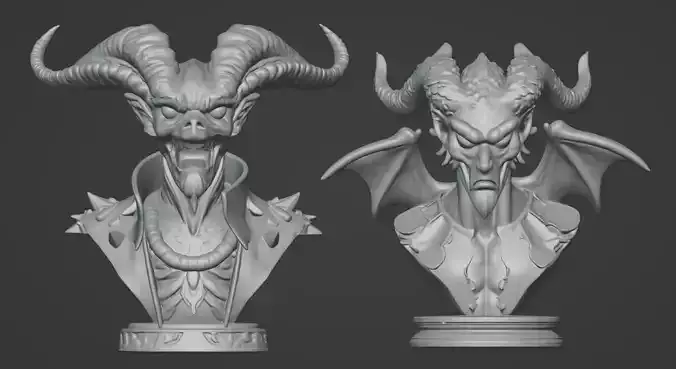 Wyrm-Touched Sorceress Busts 2-in-1 