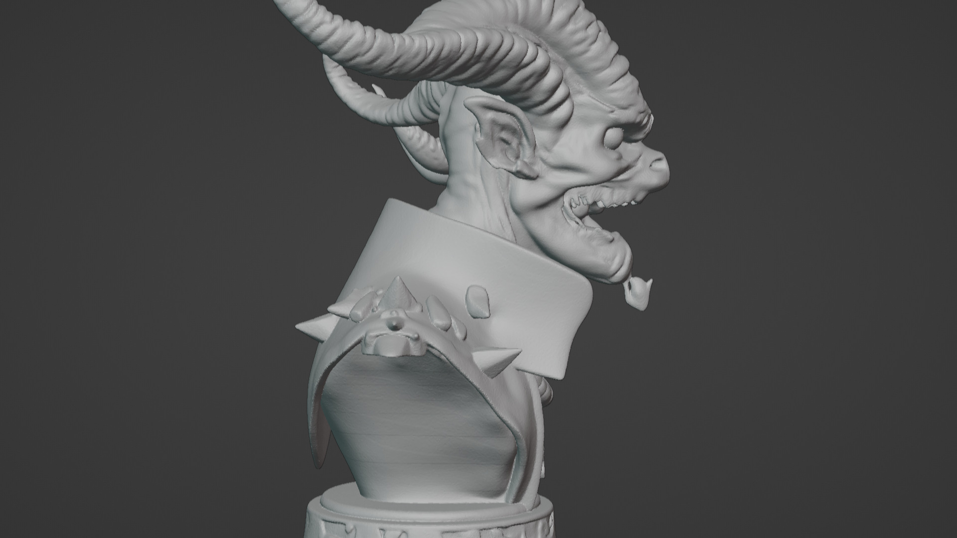 Wyrm-Touched Sorceress Busts 2-in-1 3D print model_5