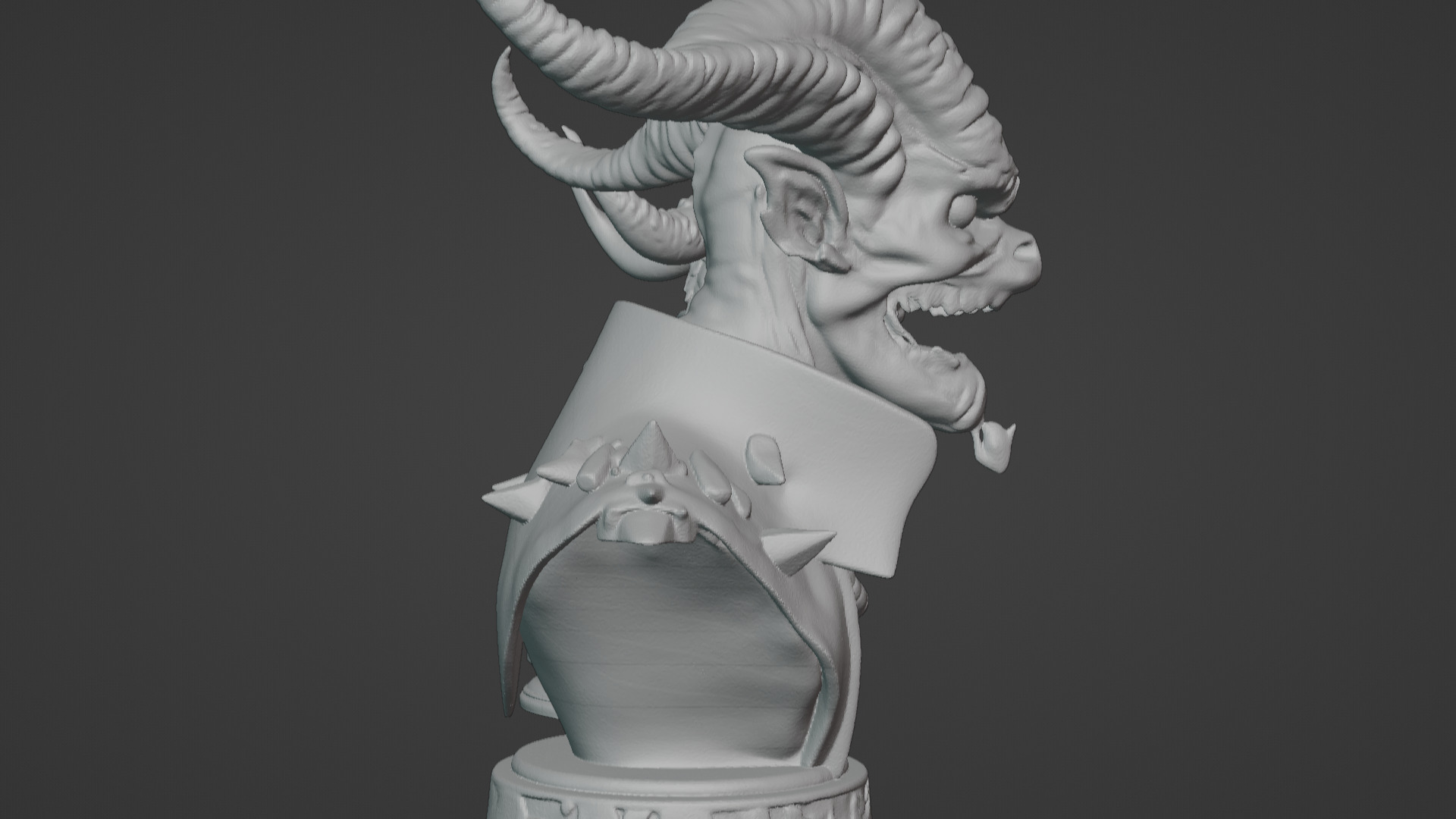 Wyrm-Touched Sorceress Busts 2-in-1 3D print model_7