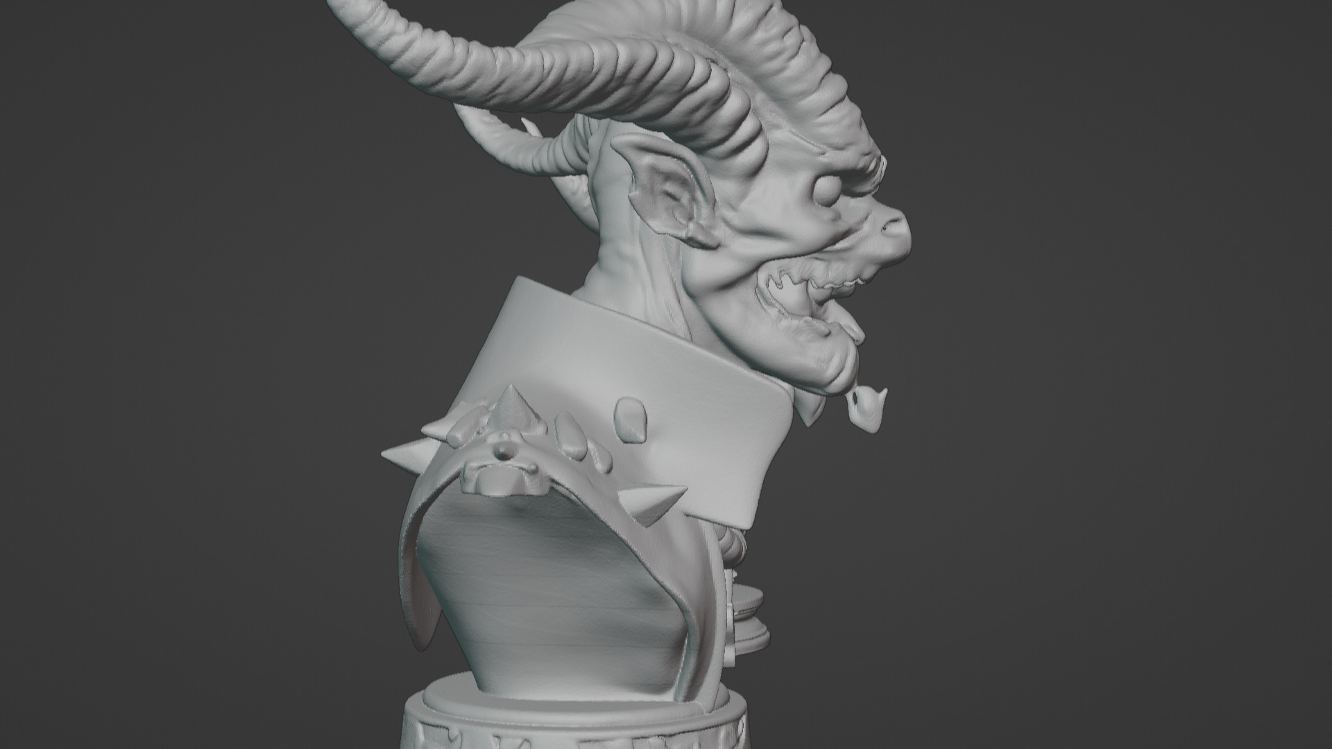 Wyrm-Touched Sorceress Busts 2-in-1 3D print model_18