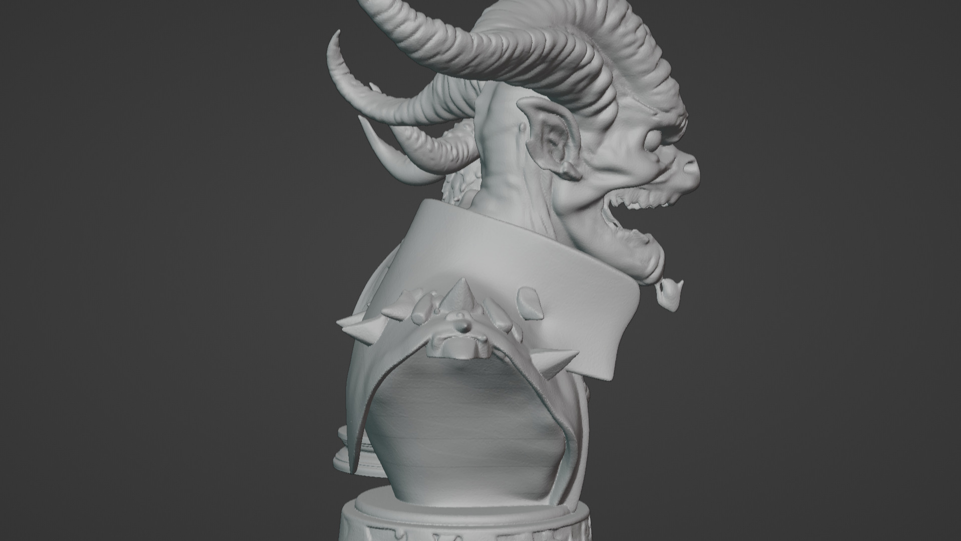 Wyrm-Touched Sorceress Busts 2-in-1 3D print model_10