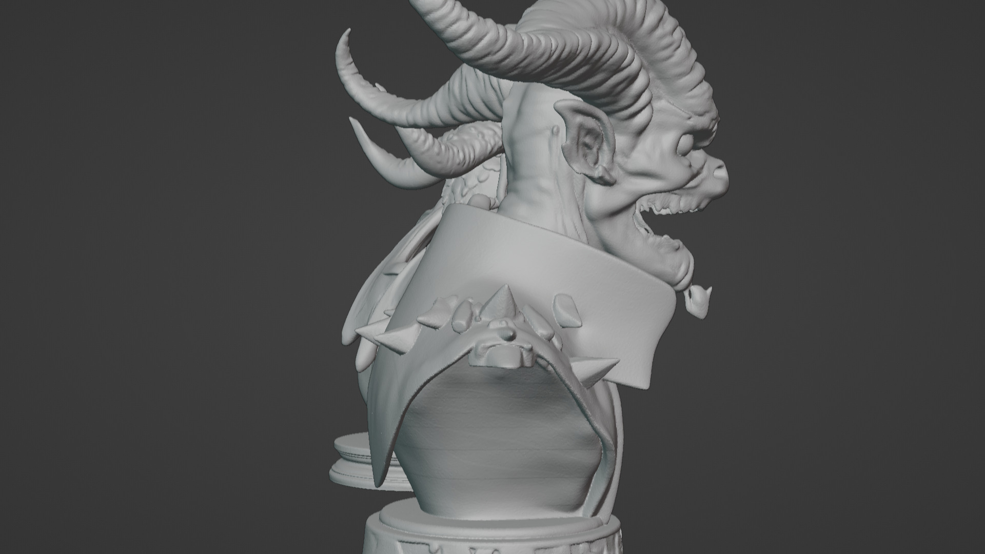 Wyrm-Touched Sorceress Busts 2-in-1 3D print model_11
